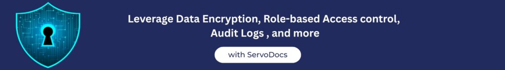 security features in servodocs document management software