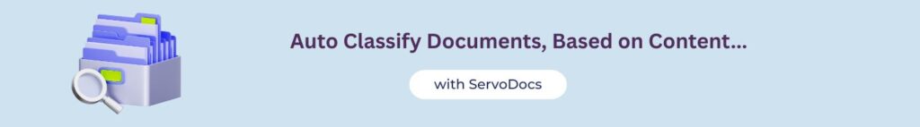 auto classify documents with servodocs
