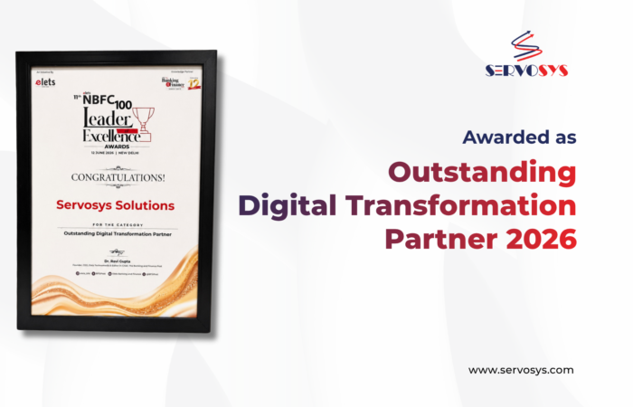 Elets NBFC100 Awards 2026 - Servosys Solutions Recognized as Outstanding Digital Transformation Partner (2)