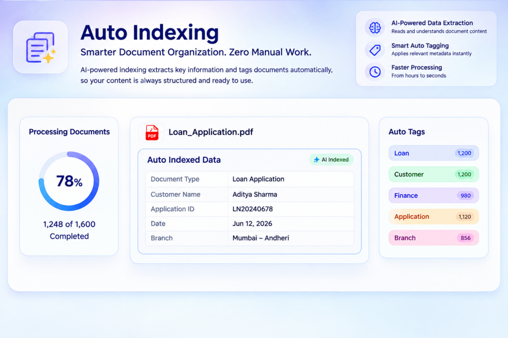 auto indexing with servodocs