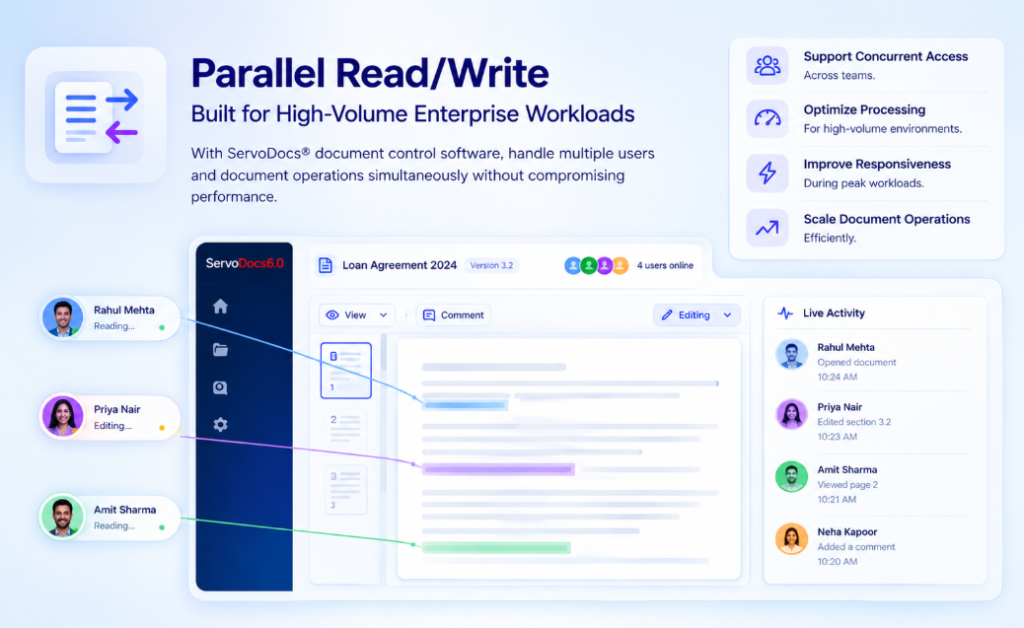 parallel read write in servodocs